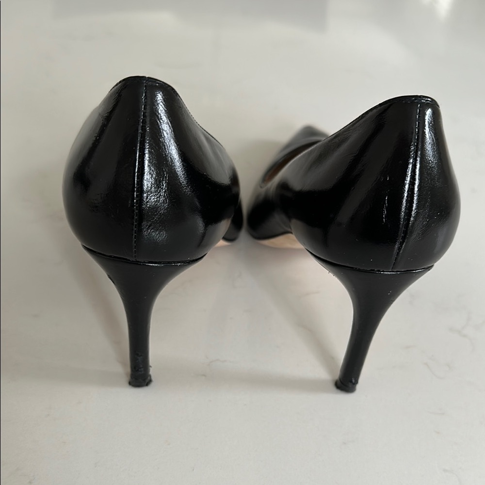 Stuart Weitzman 75mm Pointed Toe Pump - Black Kid - Size 38/7.5 - Picture 4 of 14